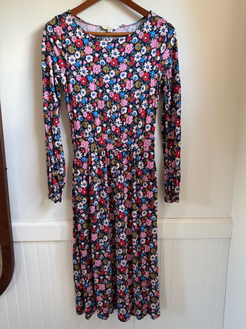 Boden Floral Midi Dress Size 2